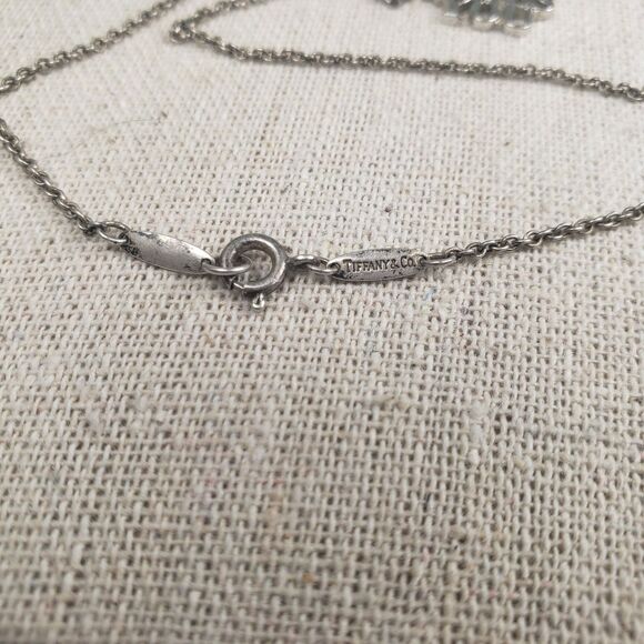 Tiffany & Co 925 Sterling Silver GOD LOVES YOU Pendant Necklace Vintage 1970 - Picture 5 of 16